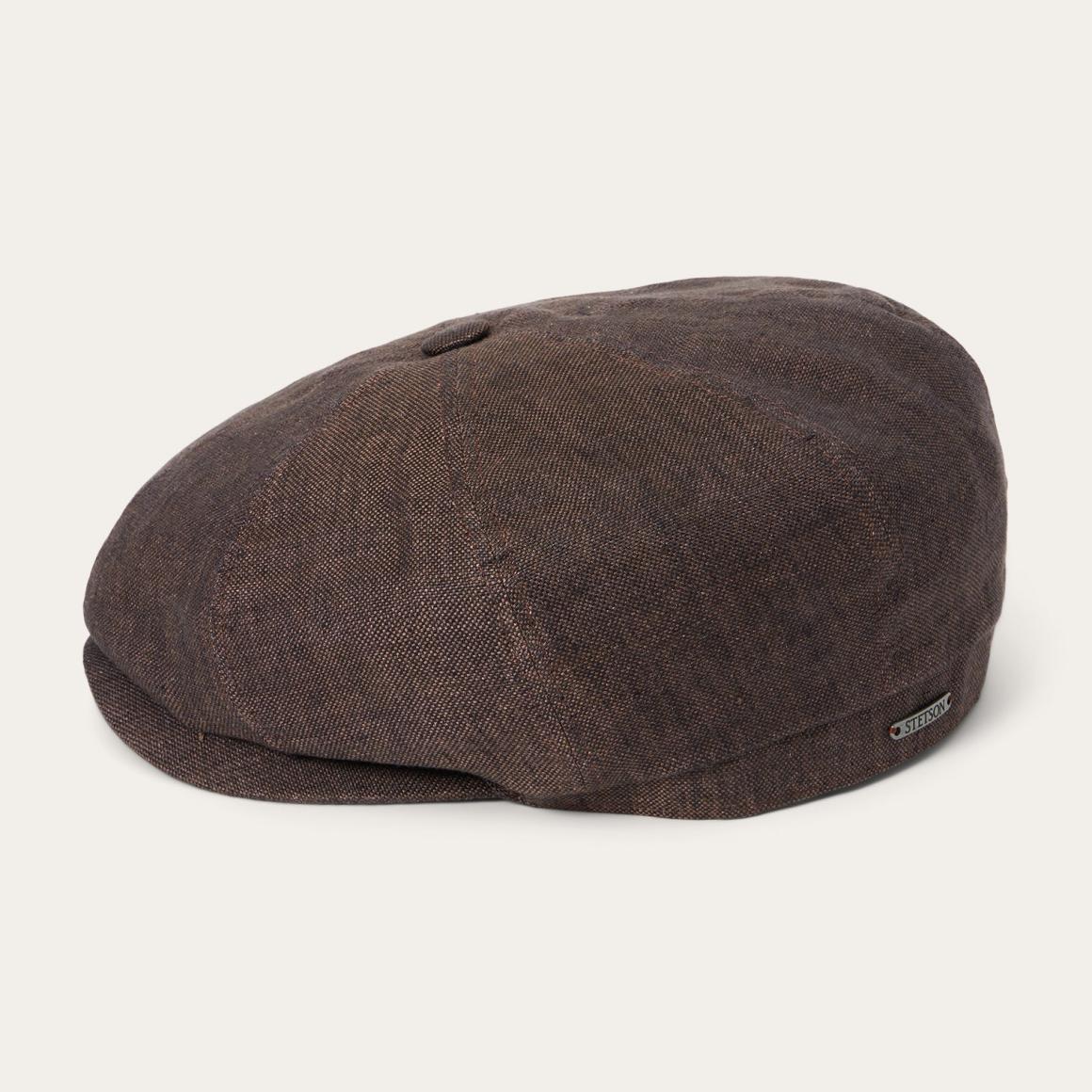 Linen Hatteras Cap Brown Men/Women Stetson Caps & Truckers