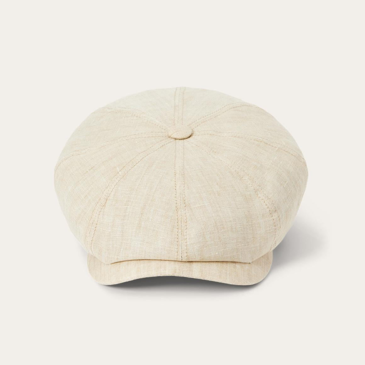 Linen Hatteras Newsboy Beige Men/Women Stetson Caps & Truckers