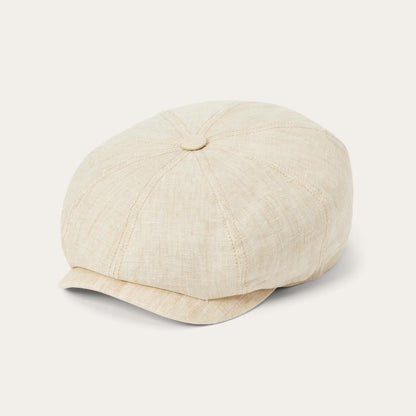 Linen Hatteras Newsboy Beige Men/Women Stetson Caps & Truckers
