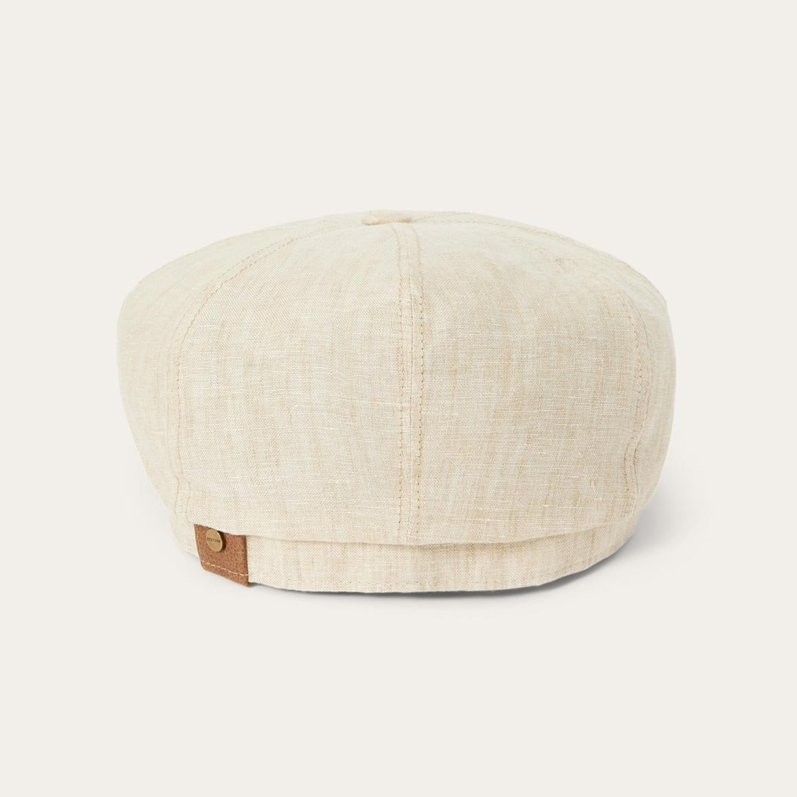 Linen Hatteras Newsboy Beige Men/Women Stetson Caps & Truckers