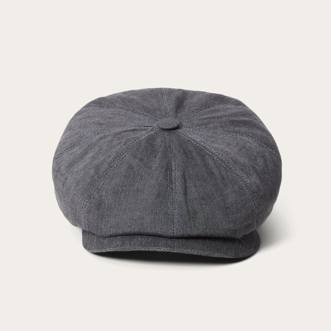 Linen Hatteras Newsboy Grey Men/Women Stetson Caps & Truckers