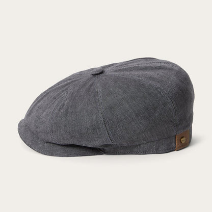 Linen Hatteras Newsboy Grey Men/Women Stetson Caps & Truckers