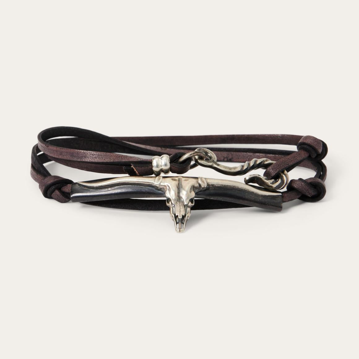 Longhorn Wrap Bracelet Men/Women Stetson Jewelry
