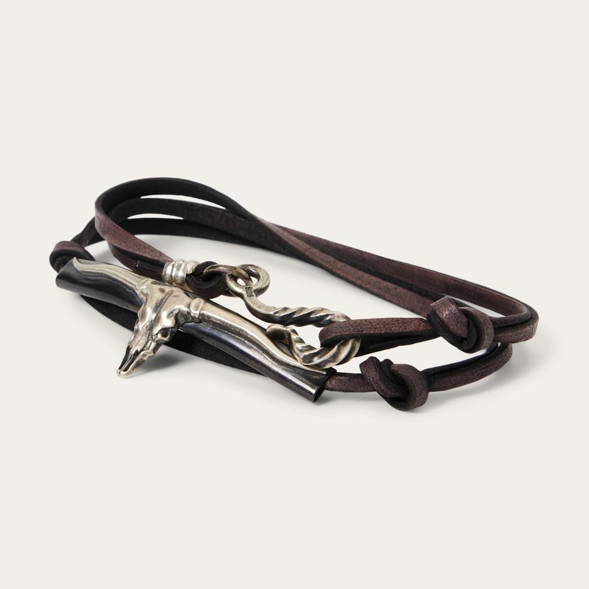 Longhorn Wrap Bracelet Men/Women Stetson Jewelry