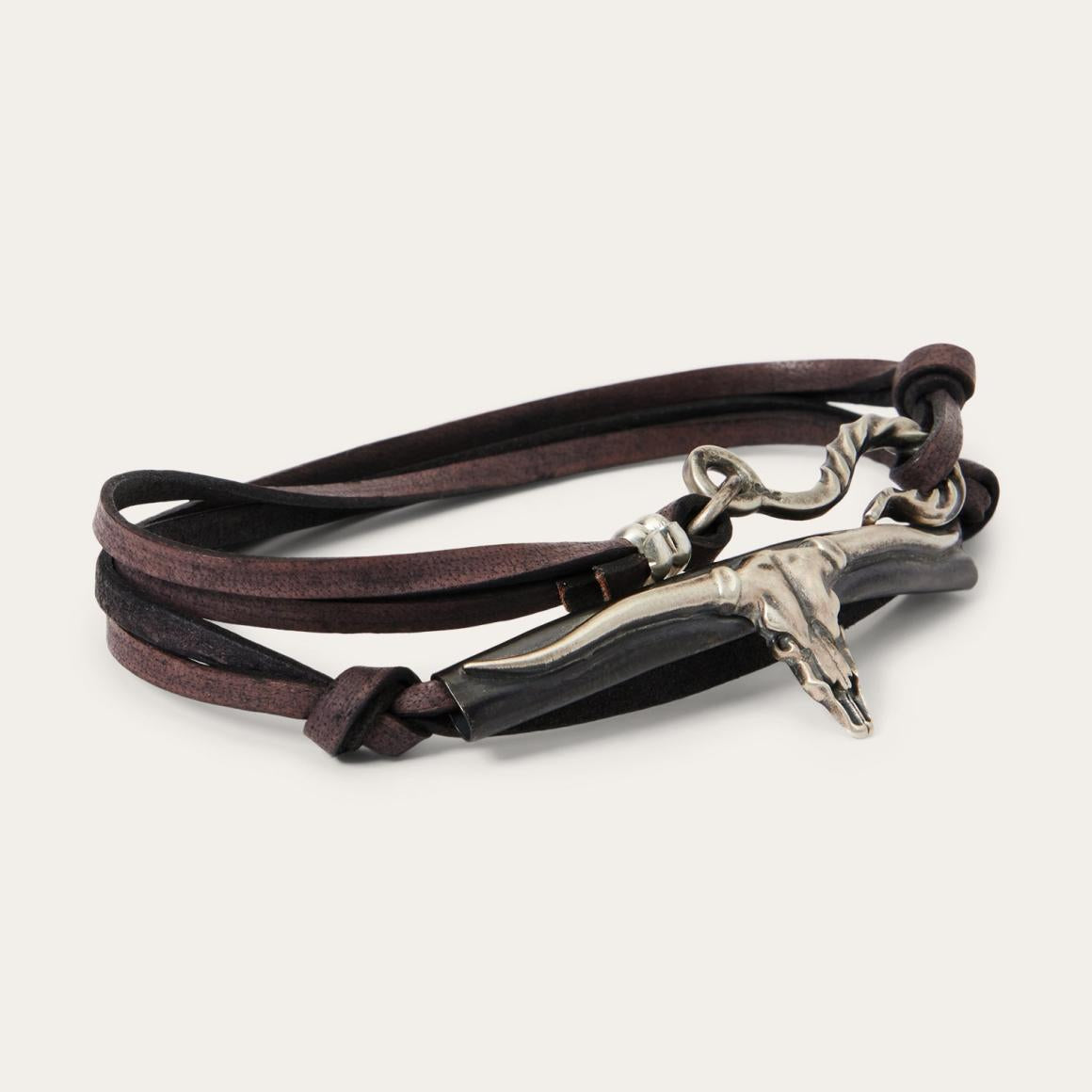 Longhorn Wrap Bracelet Men/Women Stetson Jewelry