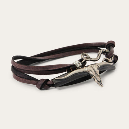 Longhorn Wrap Bracelet Men/Women Stetson Jewelry