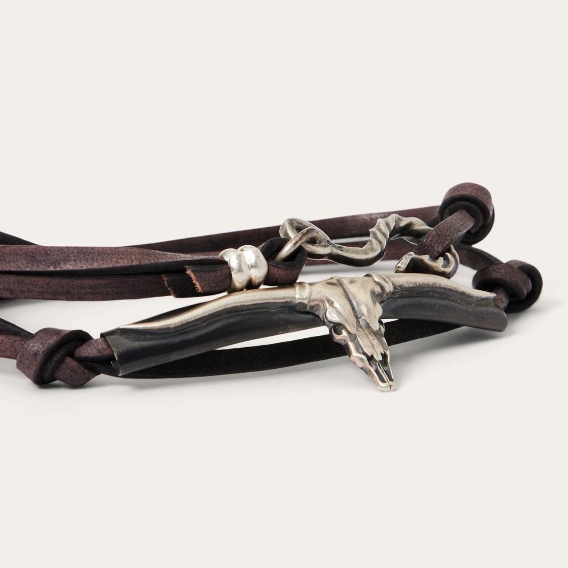 Longhorn Wrap Bracelet Men/Women Stetson Jewelry
