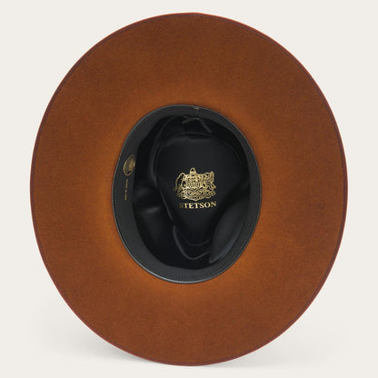Midtown Wide Flat Brim Hat Black Men/Women Stetson Fedora