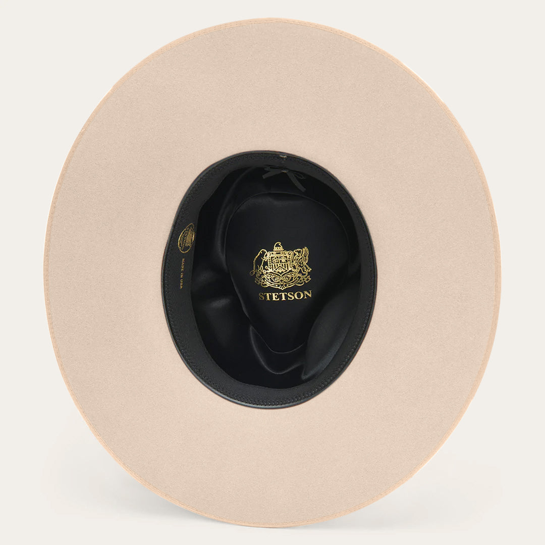 Midtown Wide Flat Brim Hat Bone Men/Women Stetson Fedora