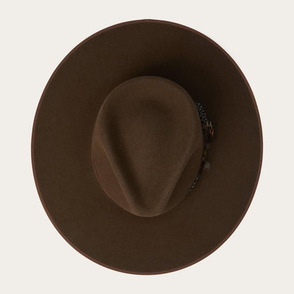 Midtown Wide Flat Brim Hat Oak Men/Women Stetson Fedora