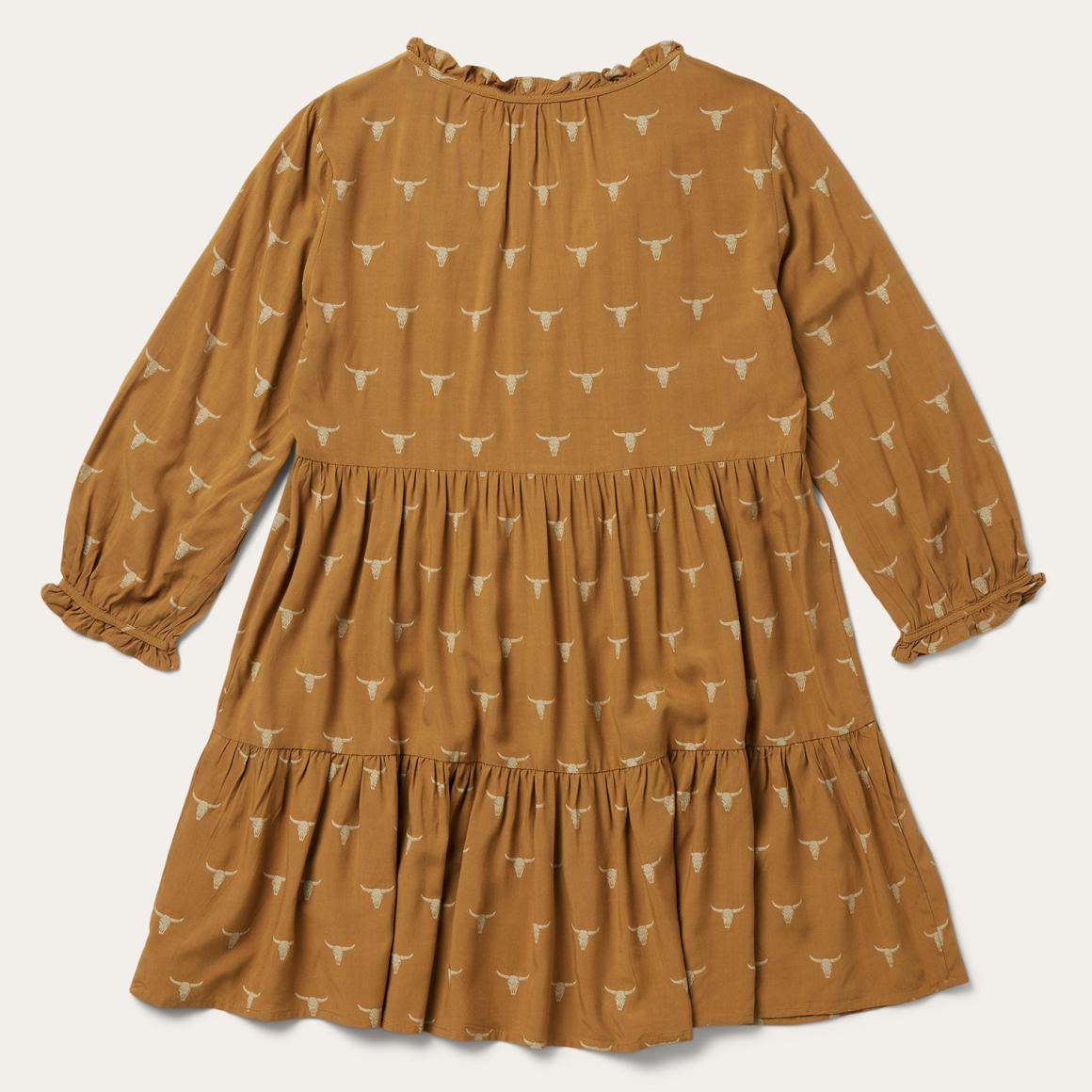 Mojave Longhorn Print Dress Brown Women Stetson Mini