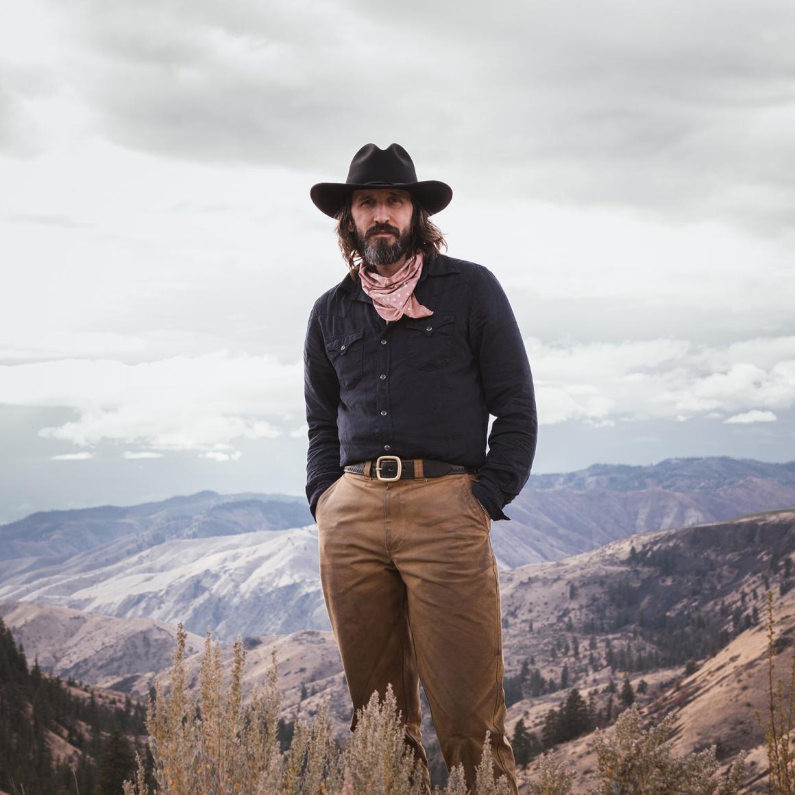 Navy Twill Shirt Blue Men Stetson Western Shirts