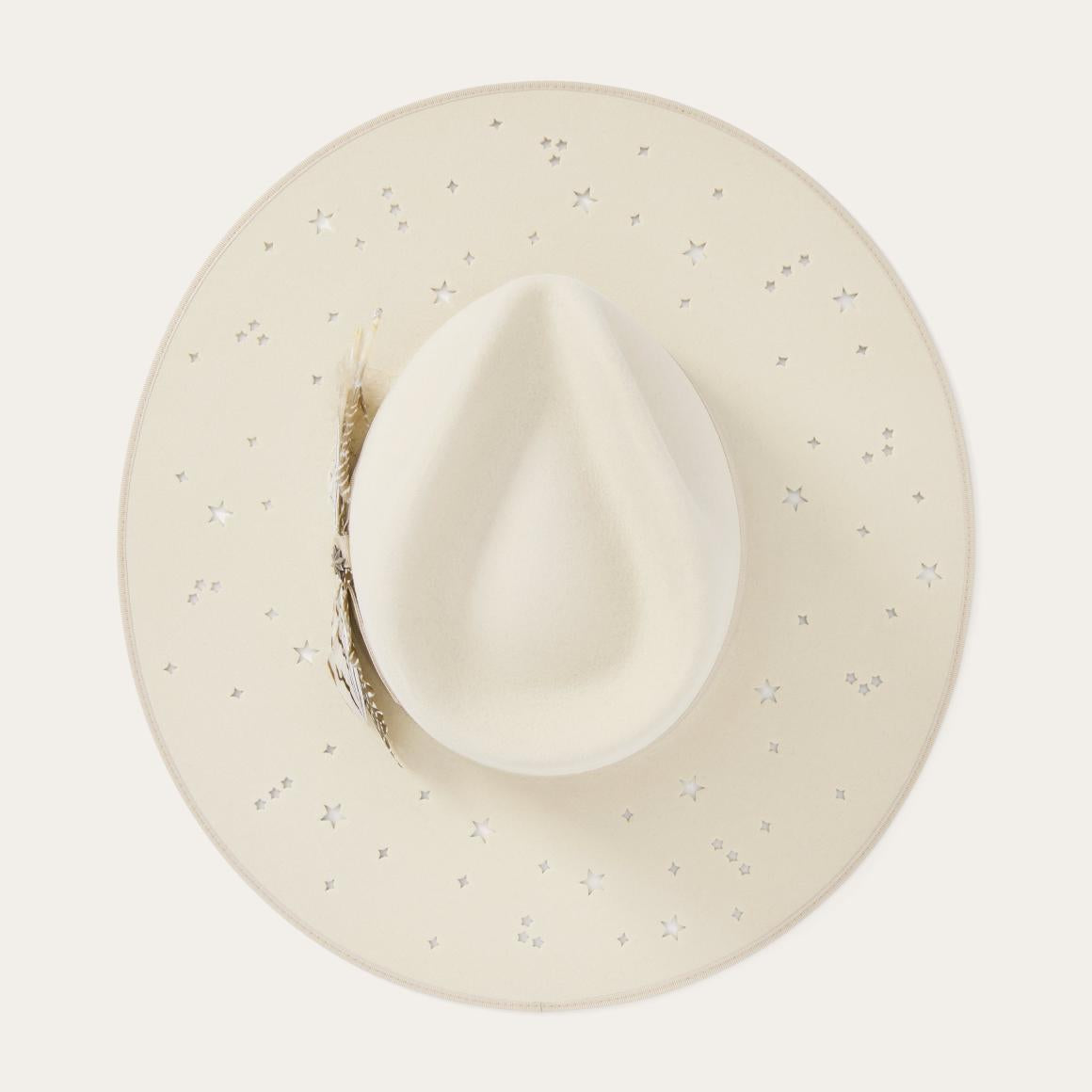 Night Sky Fedora Bone Men/Women Stetson Fedora