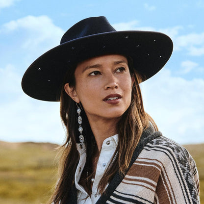 Night Sky Fedora Navy Men/Women Stetson Fedora