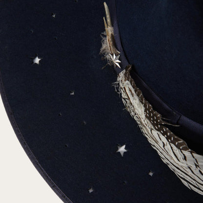 Night Sky Fedora Navy Men/Women Stetson Fedora