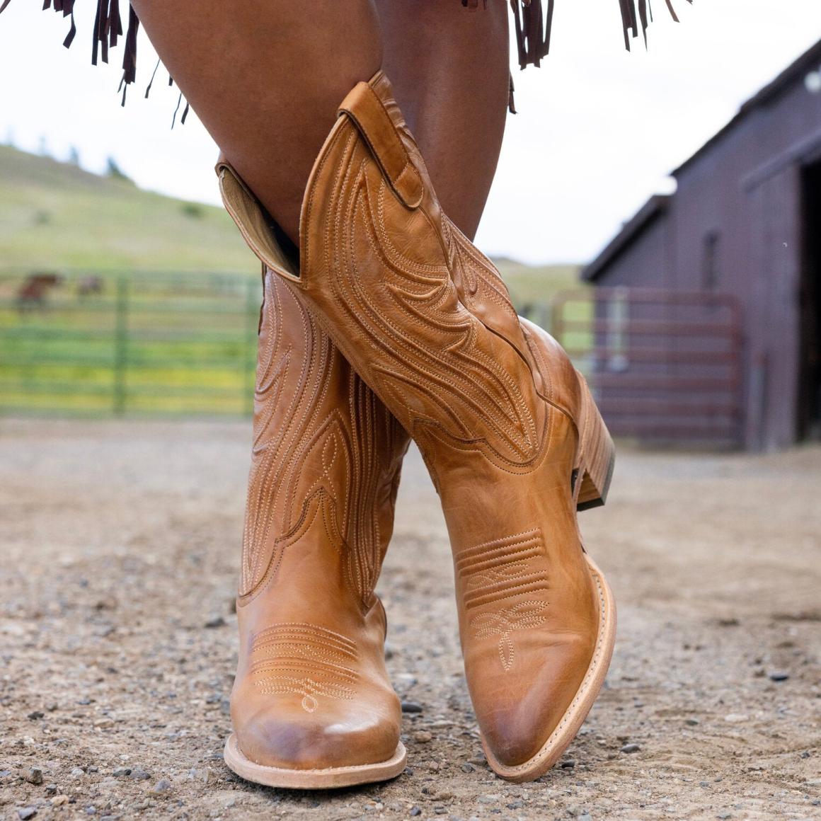Nora Boots Tan Women Stetson Western