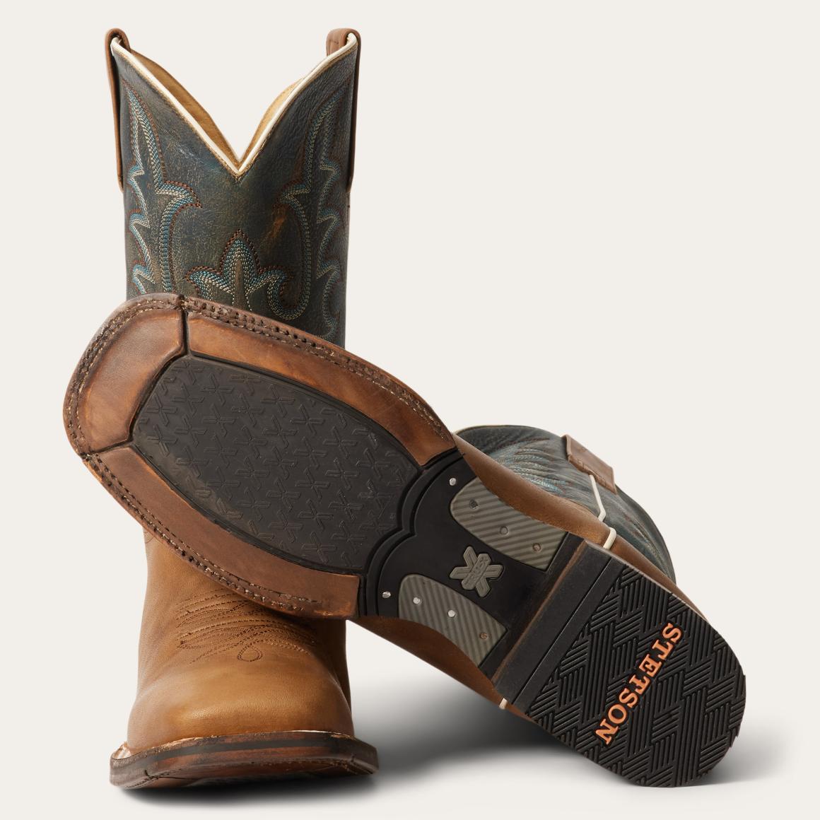 Obadiah Boots Brown Men Stetson Western