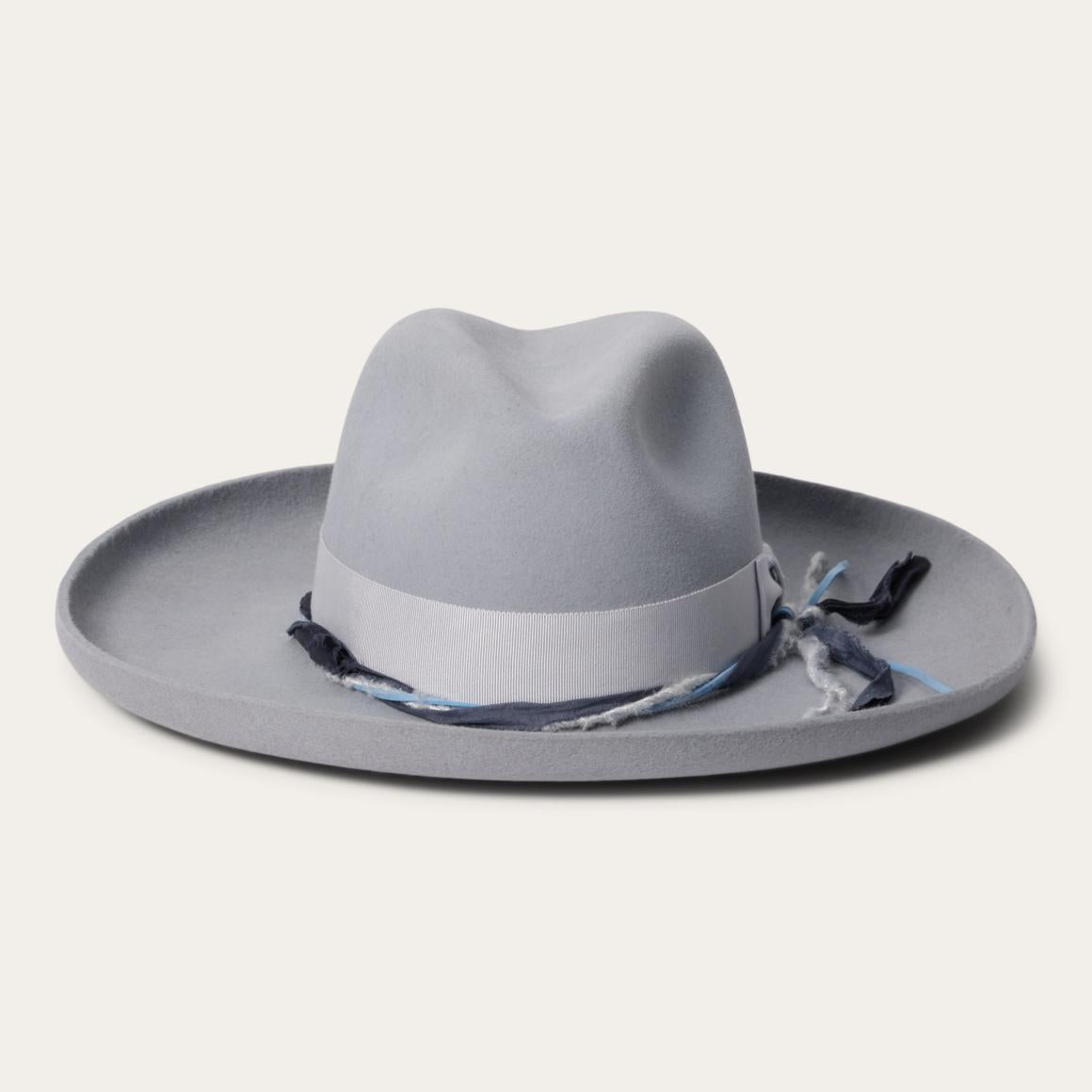 Oceanus Fedora Light Grey Men/Women Stetson Fedora