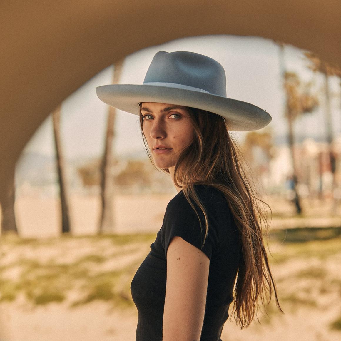 Oceanus Fedora Light Grey Men/Women Stetson Fedora