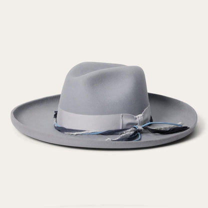 Oceanus Fedora Light Grey Men/Women Stetson Fedora