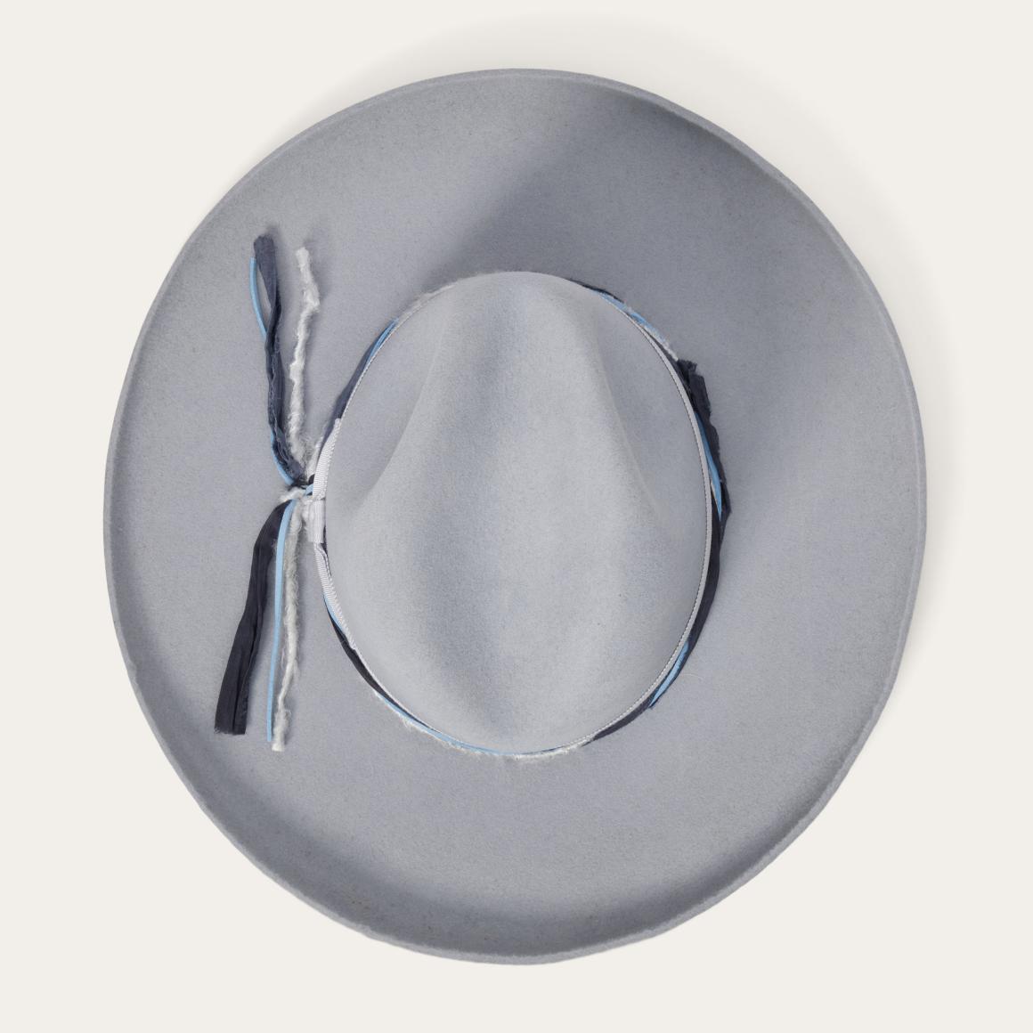Oceanus Fedora Light Grey Men/Women Stetson Fedora