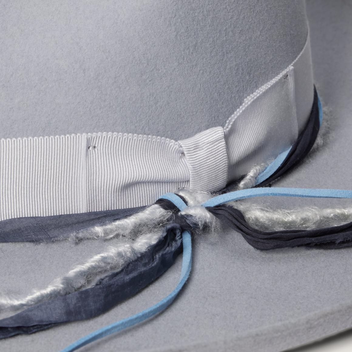 Oceanus Fedora Light Grey Men/Women Stetson Fedora