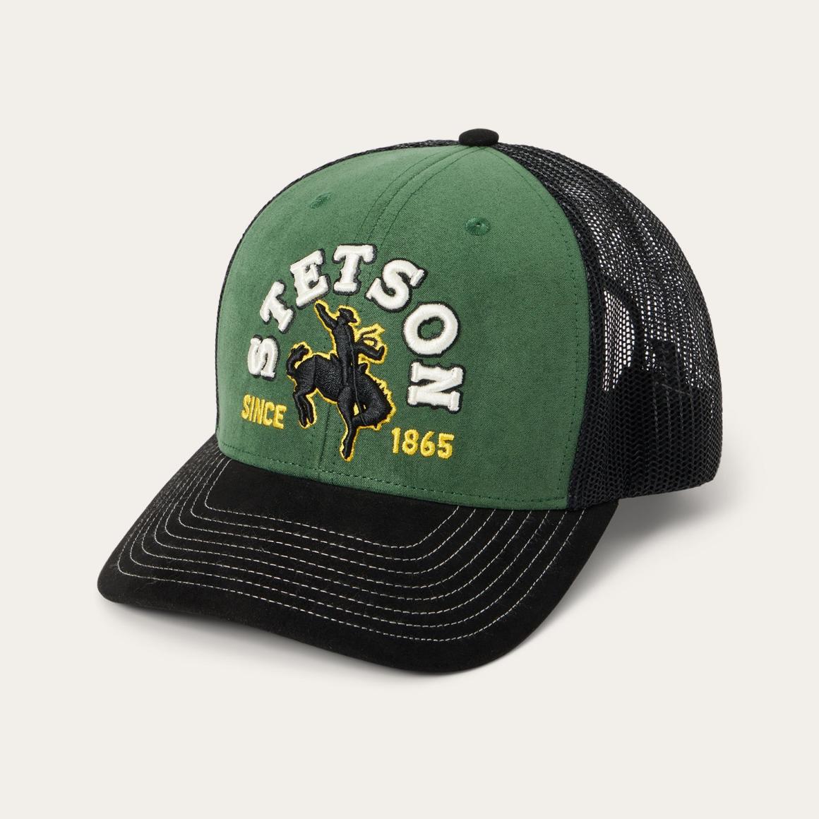 Olive Cowboy Trucker Cap Olive Men/Women Stetson Caps & Truckers