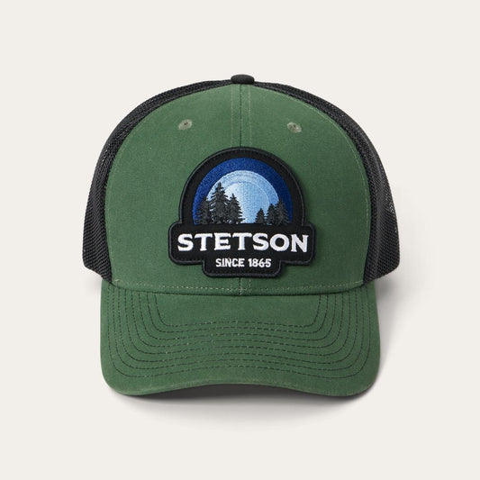 Olive Sunset Trucker Cap Olive Men/Women Stetson Caps & Truckers