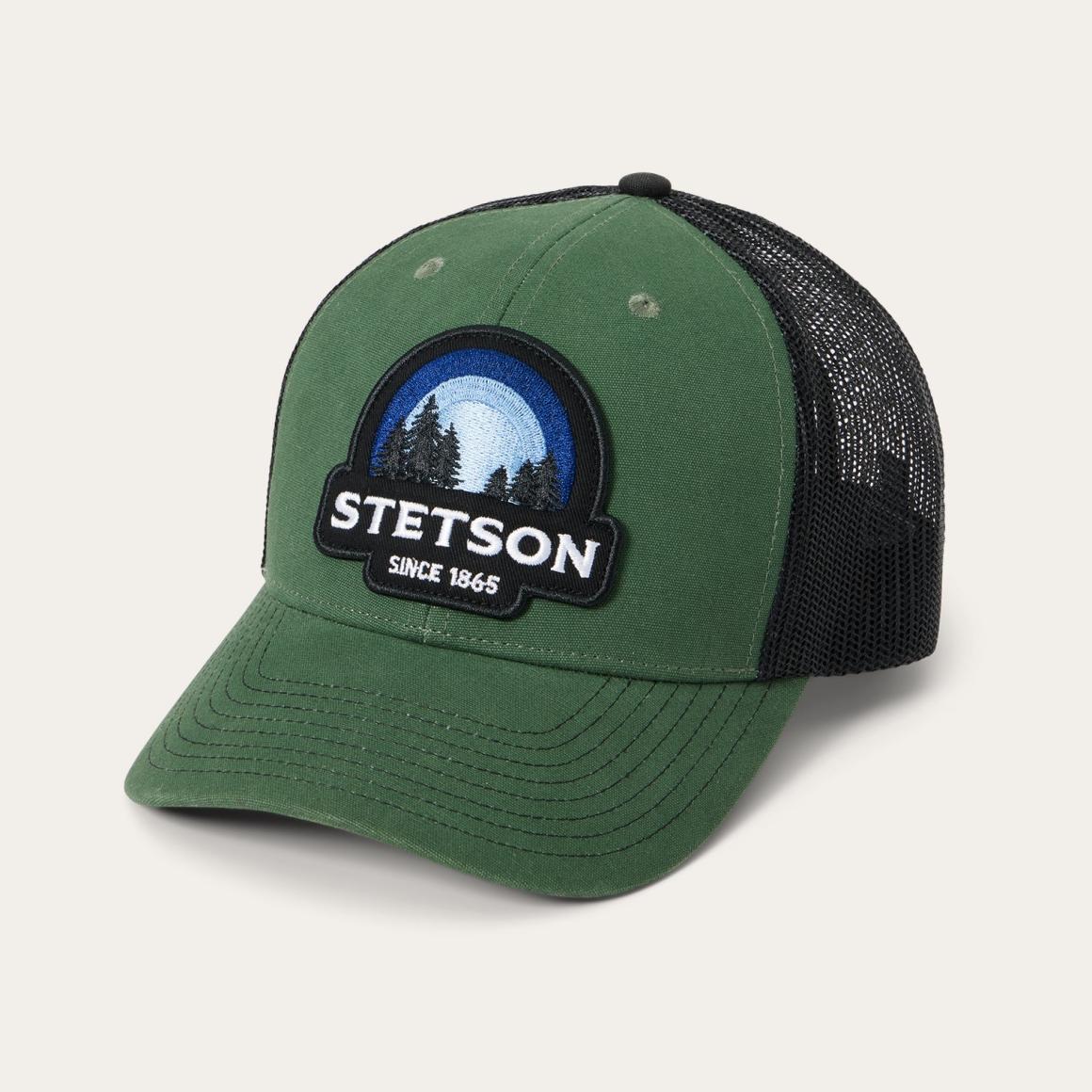 Olive Sunset Trucker Cap Olive Men/Women Stetson Caps & Truckers