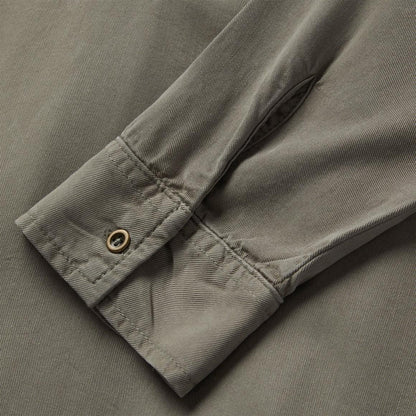 Olive Twill Peasant Blouse Green Women Stetson Blouses