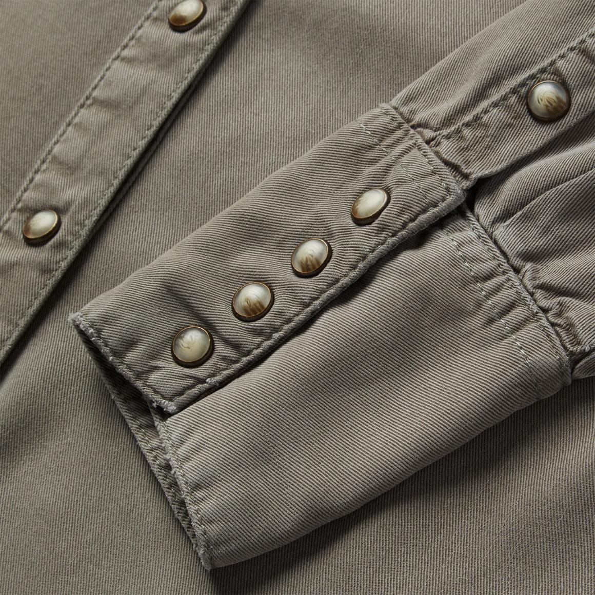 Olive Twill Western Shirt Green Women Stetson Western Shirts