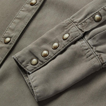 Olive Twill Western Shirt Green Women Stetson Western Shirts