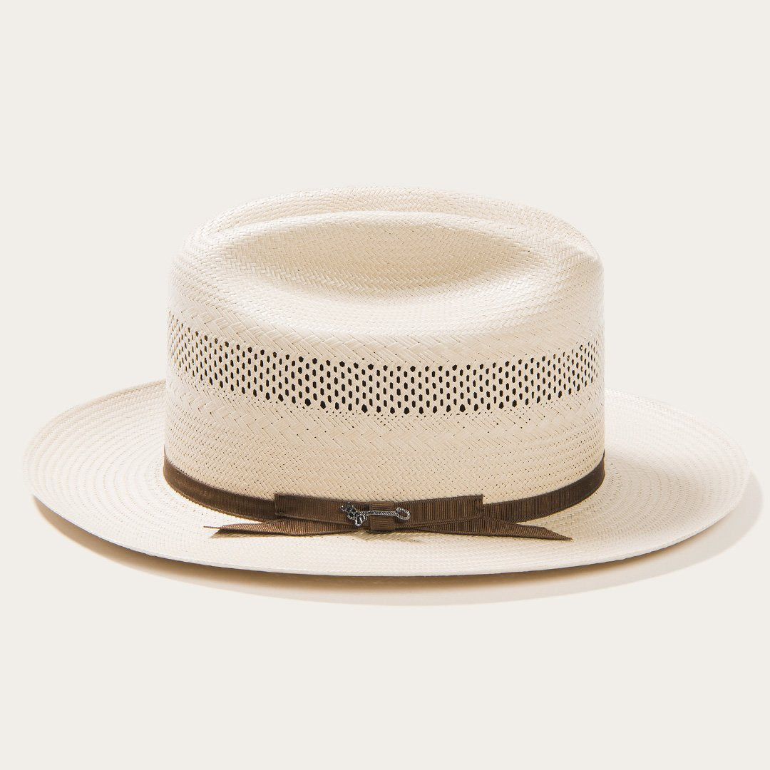 Open Road 10X Straw Cowboy Hat Toasted Men/Women Stetson Fedora