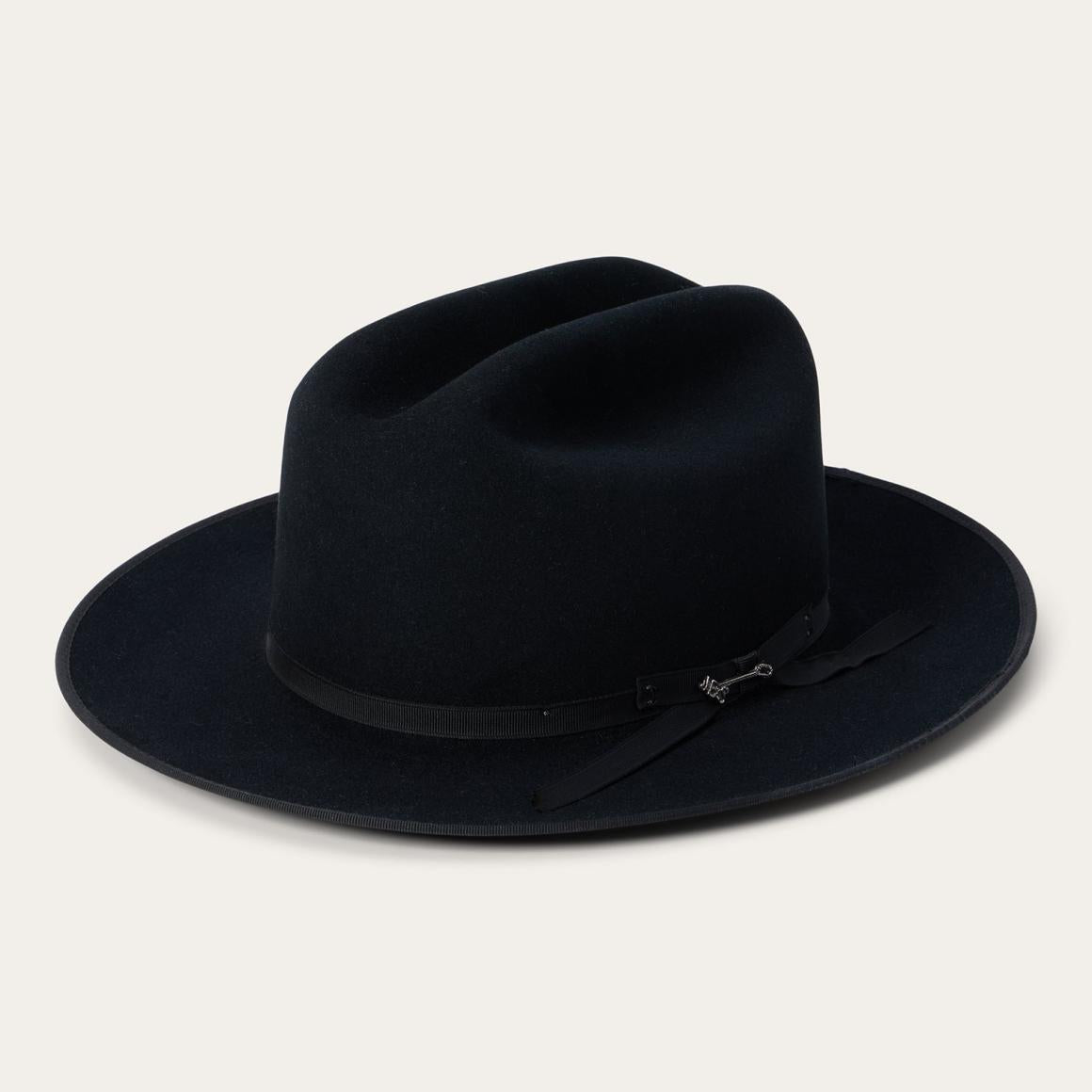 Open Road 6X Cowboy Hat Black Men/Women Stetson Fedora