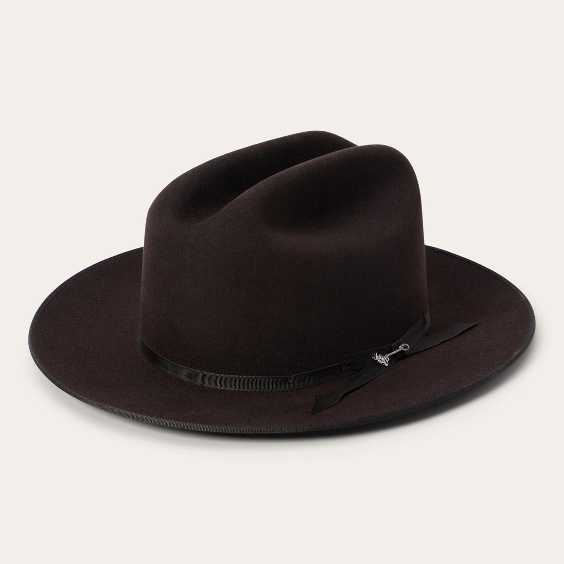 Open Road 6X Cowboy Hat Chocolate Men/Women Stetson Western