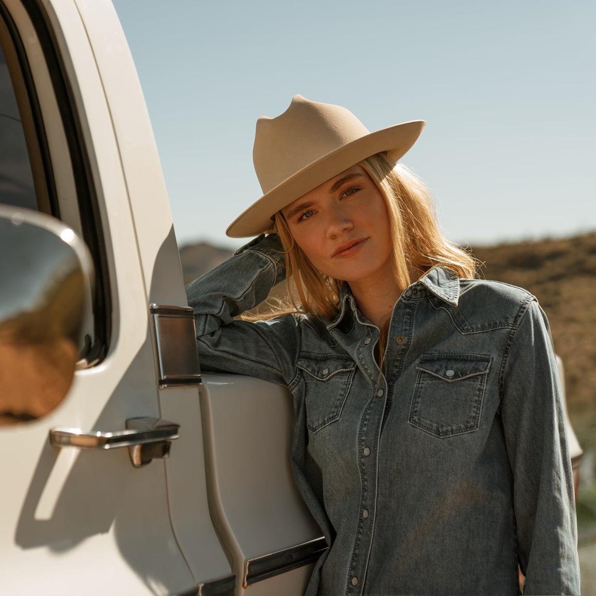 Open Road 6X Cowboy Hat Silverbelly Men/Women Stetson Fedora