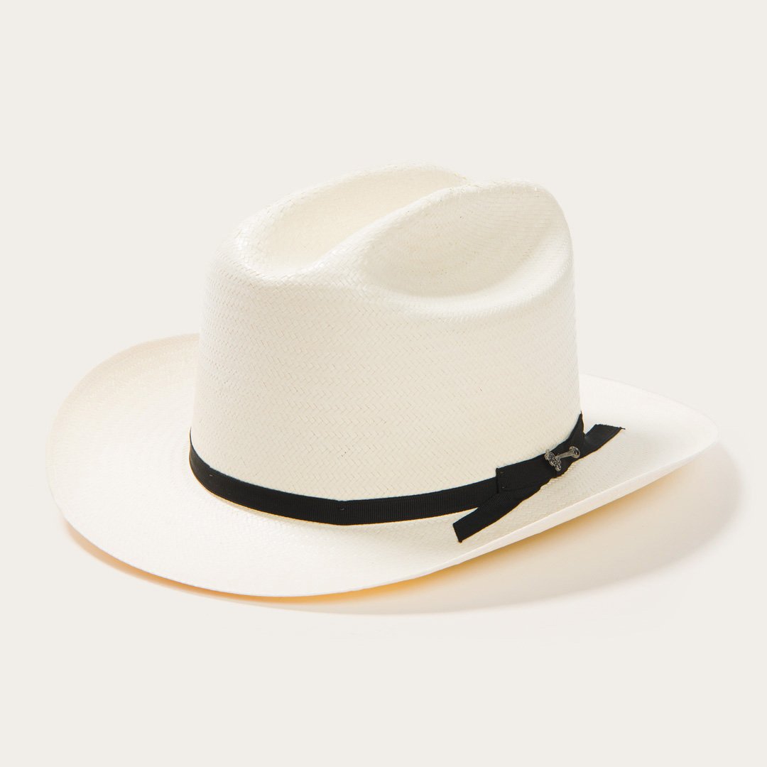Open Road 6X Straw Cowboy Hat Natural Men/Women Stetson Fedora