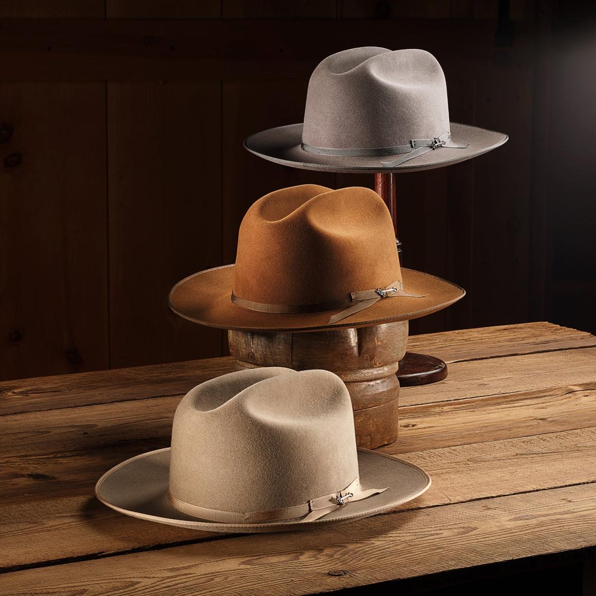 Open Road Royal Deluxe Hat Caribou Men/Women Stetson Western