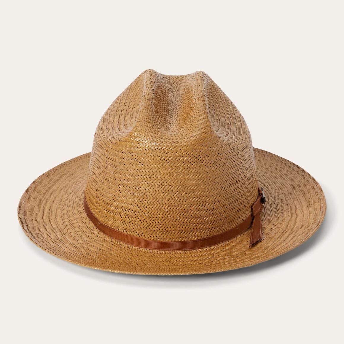Open Road Straw Hat Cognac Men/Women Stetson Fedora
