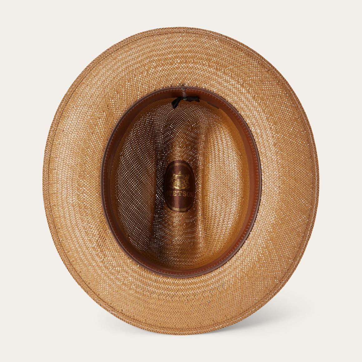 Open Road Straw Hat Cognac Men/Women Stetson Fedora