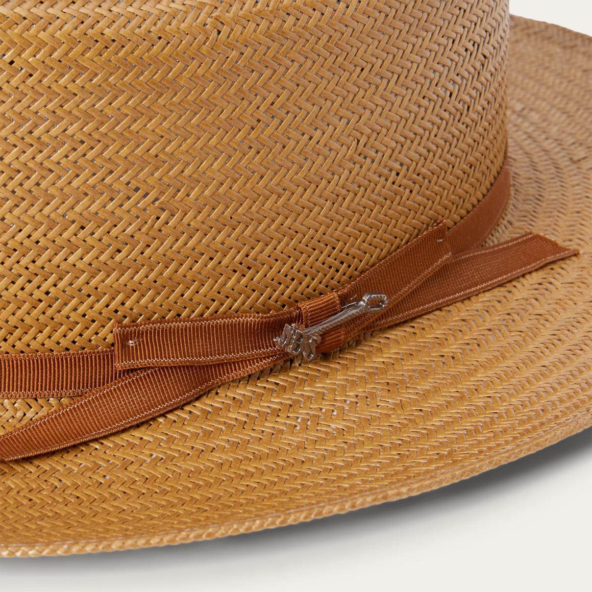 Open Road Straw Hat Cognac Men/Women Stetson Fedora