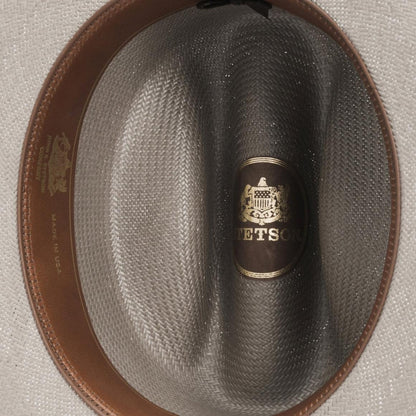 Open Road Straw Hat Taupe Men/Women Stetson Fedora