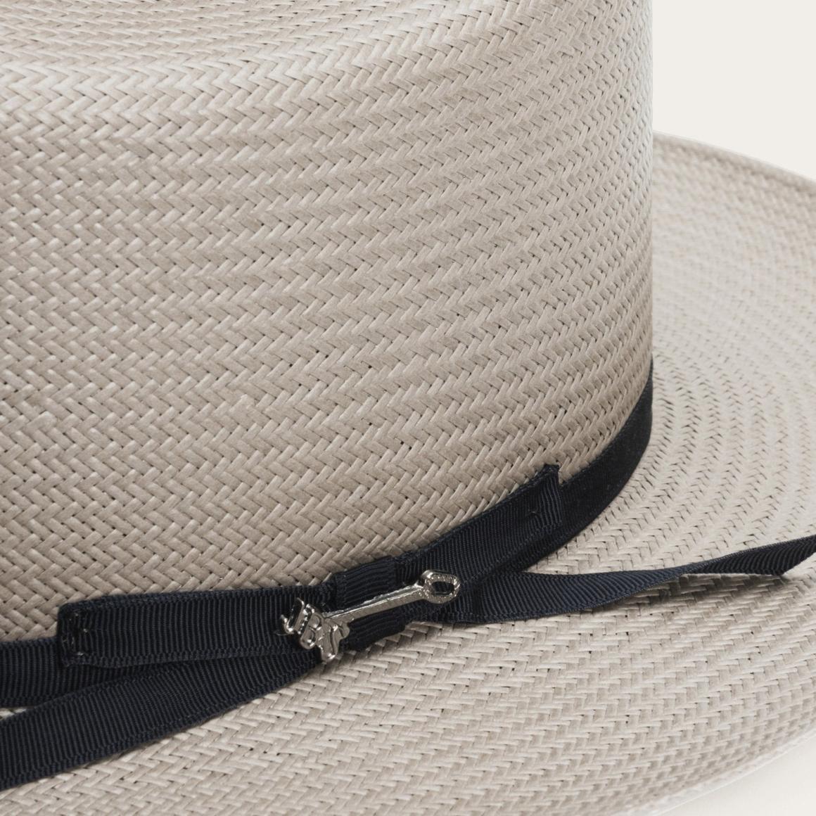 Open Road Straw Hat Taupe Men/Women Stetson Fedora