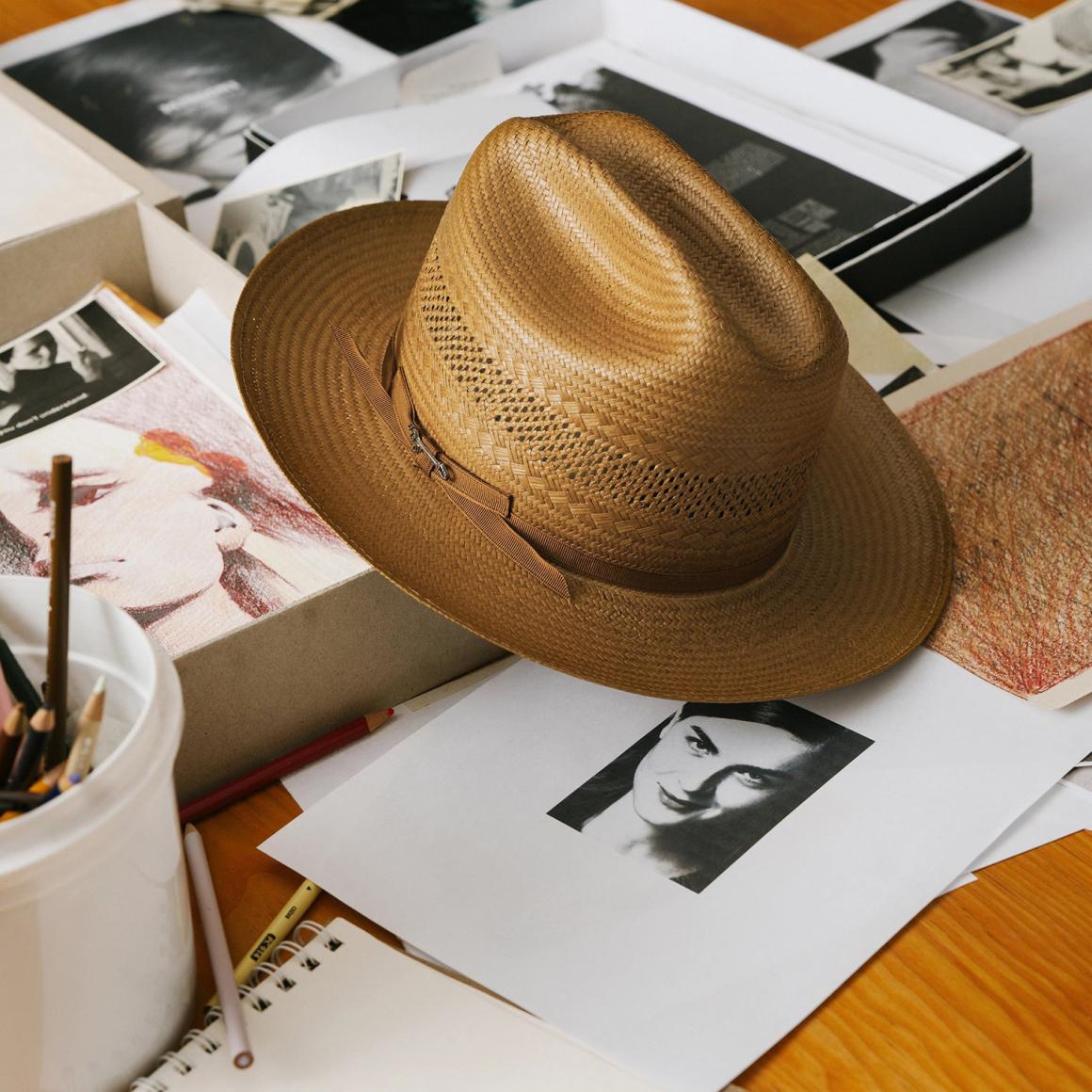Open Road Vented Straw Cowboy Hat Cognac Men/Women Stetson Fedora