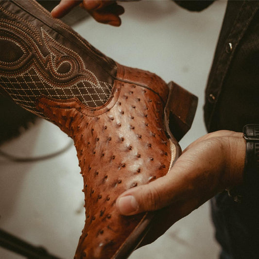 Ozzy Ostrich Boot Brown Men Stetson Exotics