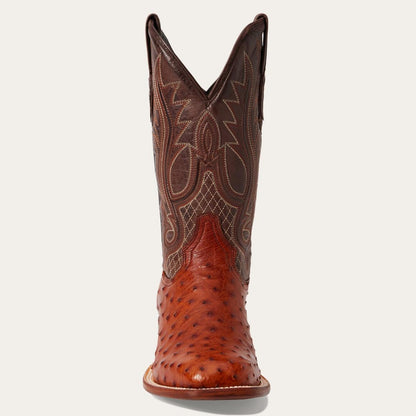 Ozzy Ostrich Boot Brown Men Stetson Exotics