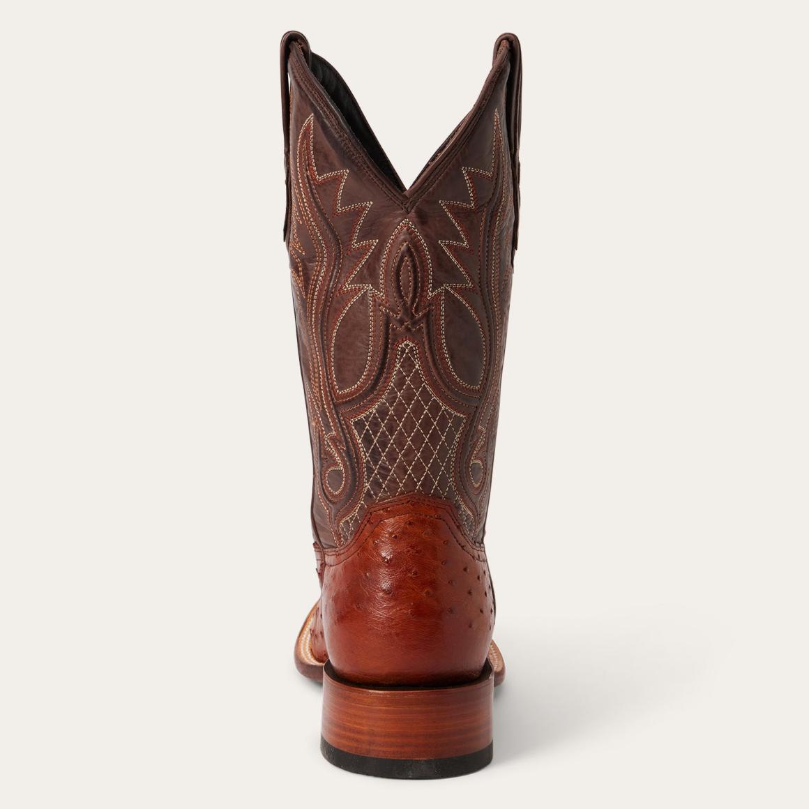 Ozzy Ostrich Boot Brown Men Stetson Exotics