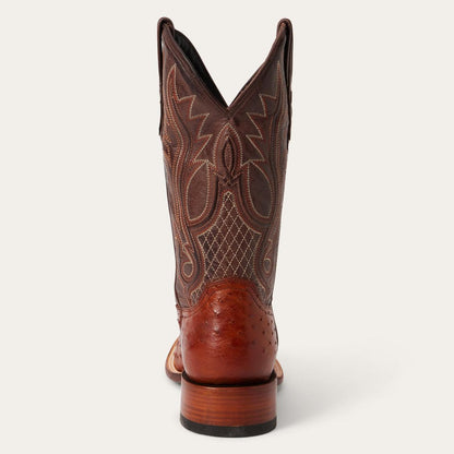 Ozzy Ostrich Boot Brown Men Stetson Exotics