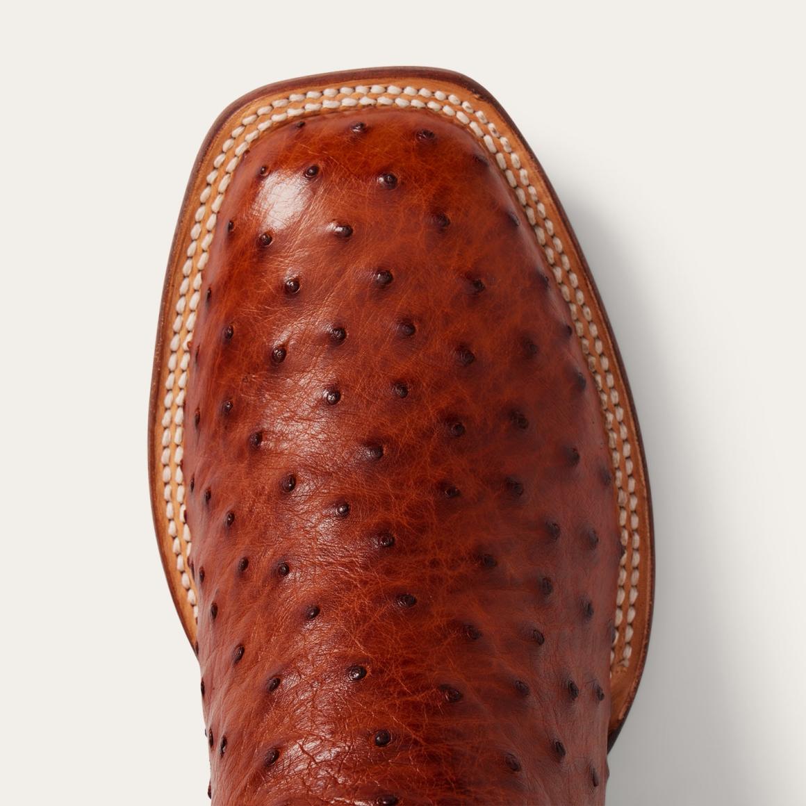 Ozzy Ostrich Boot Brown Men Stetson Exotics