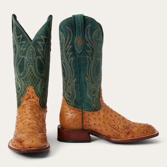 Ozzy Ostrich Boot Tan Men Stetson Western